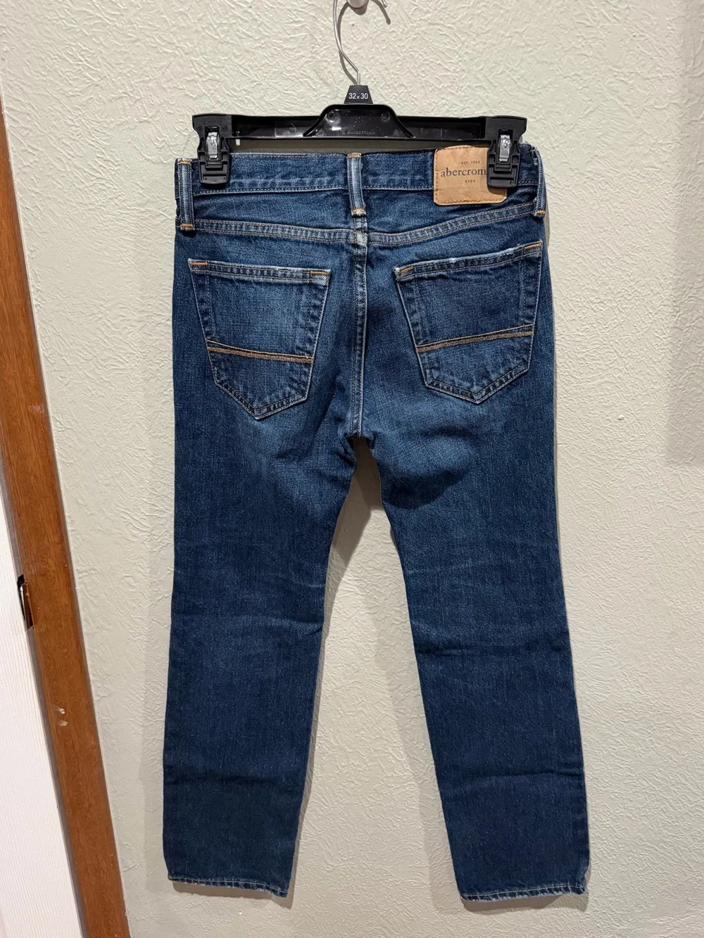Abercrombie & Fitch Kids Dark Indigo Straight Jeans Size 12 EUC